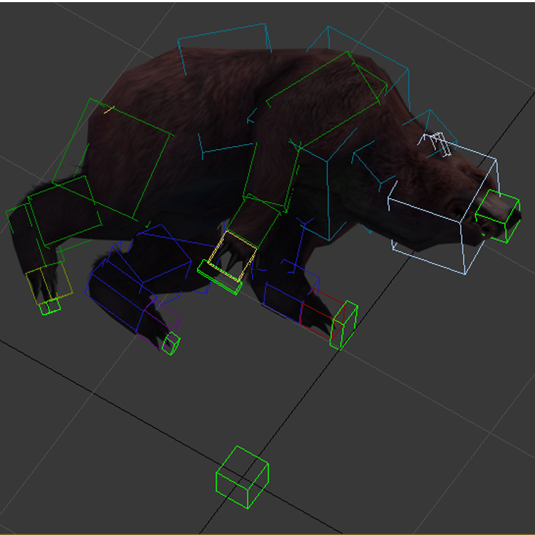 (Animal-0022) -3D-Canavar Ayı-Ölecek